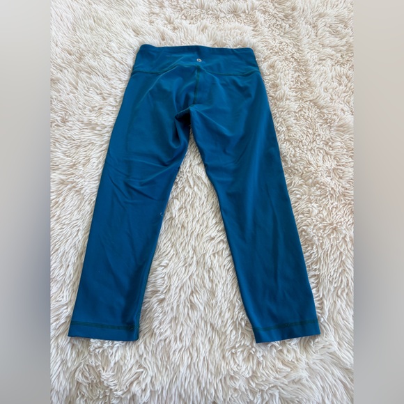 90 Degree By Reflex Bright Teal Performance Leggings - Picture 3 of 3